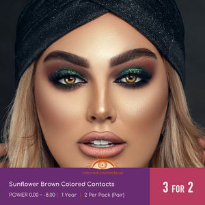 Sunflower Brown Colored Contacts