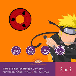 Three Tomoe Sharingan Contacts