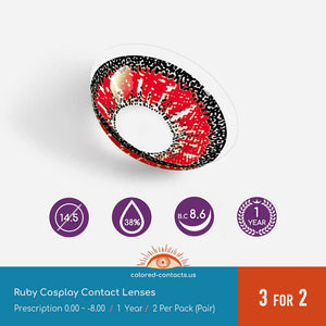 Tower of Fantasy : Ruby Cosplay Contact Lenses