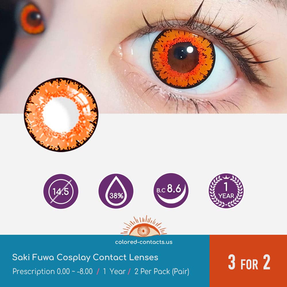 Tower of Fantasy : Saki Fuwa Cosplay Contact Lenses