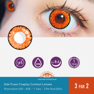 Tower of Fantasy : Saki Fuwa Cosplay Contact Lenses