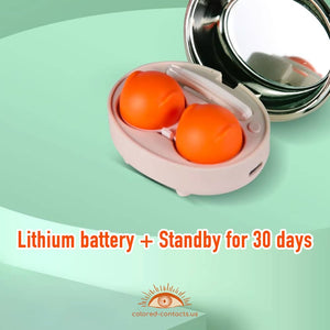 Lithium battery ultrasonic colored contacts cleaner