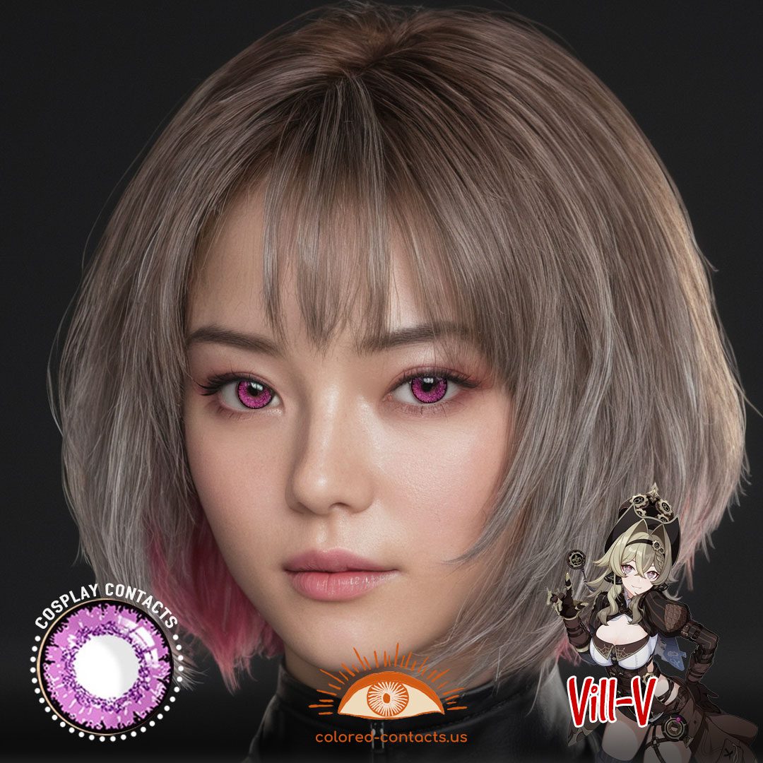Vill-V Cosplay Purple Contact Lenses