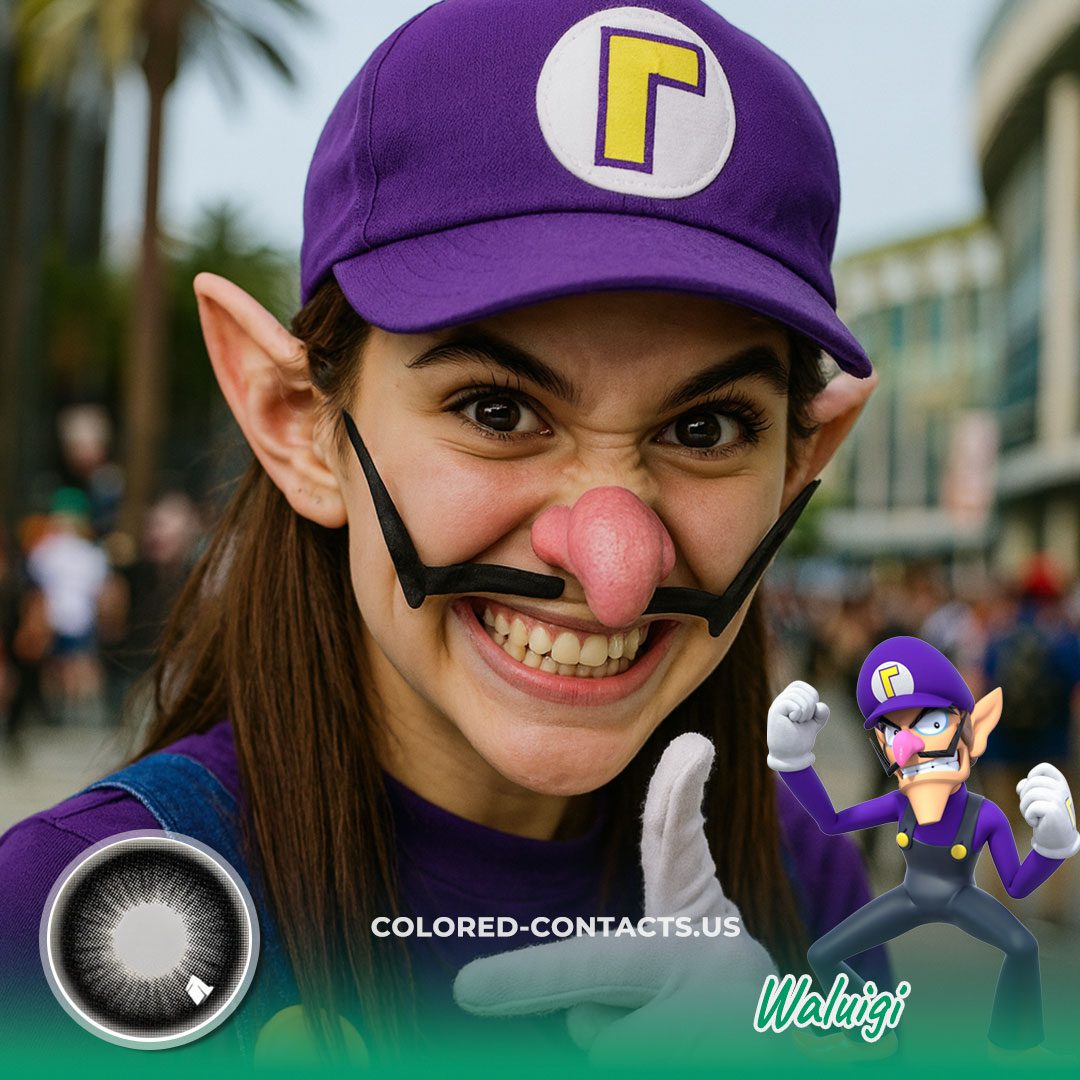 Waluigi Cosplay Contact Lenses