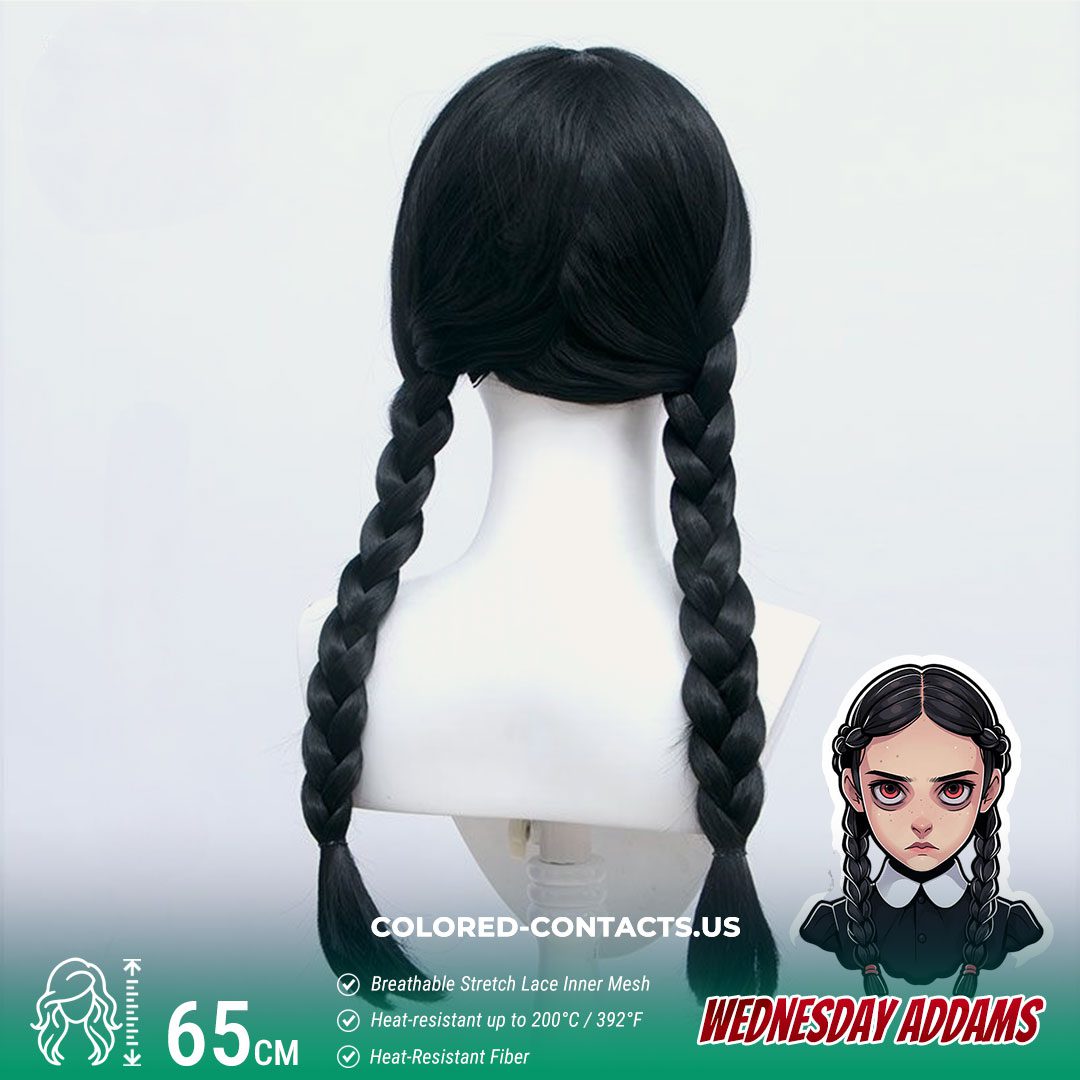 Wednesday Addams Cosplay Wig