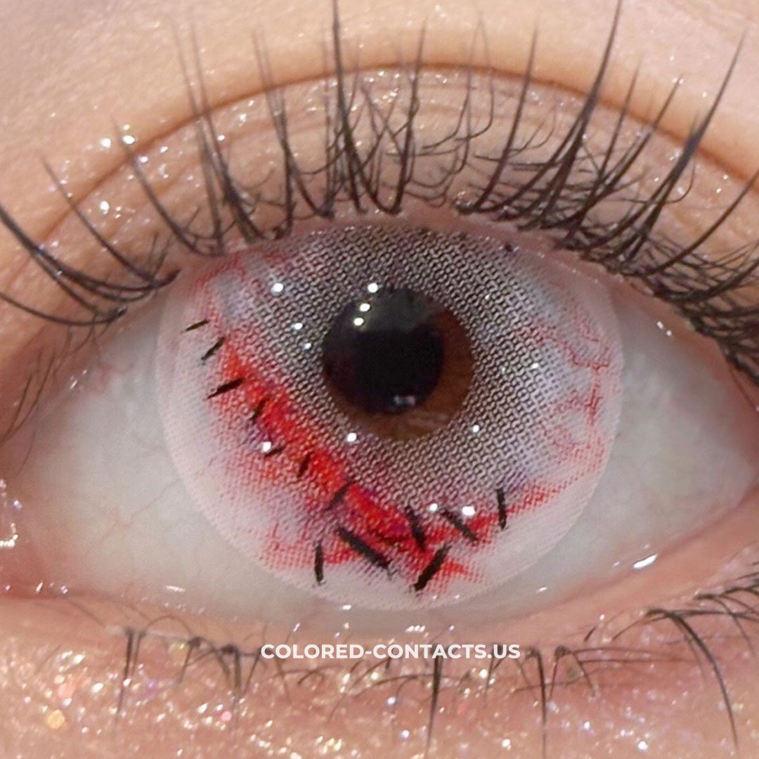 White Baseball Puppeteer Crazy Contact Lenses | 4-Lens Pack