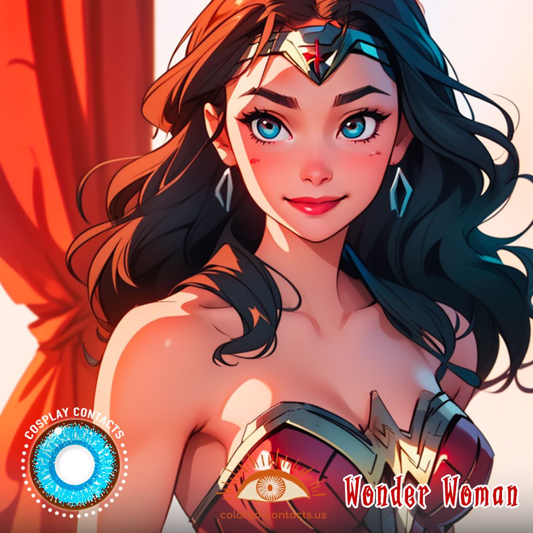 DC Wonder Woman Cosplay Contacts