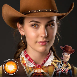 Woody Cosplay Brown Contact Lenses