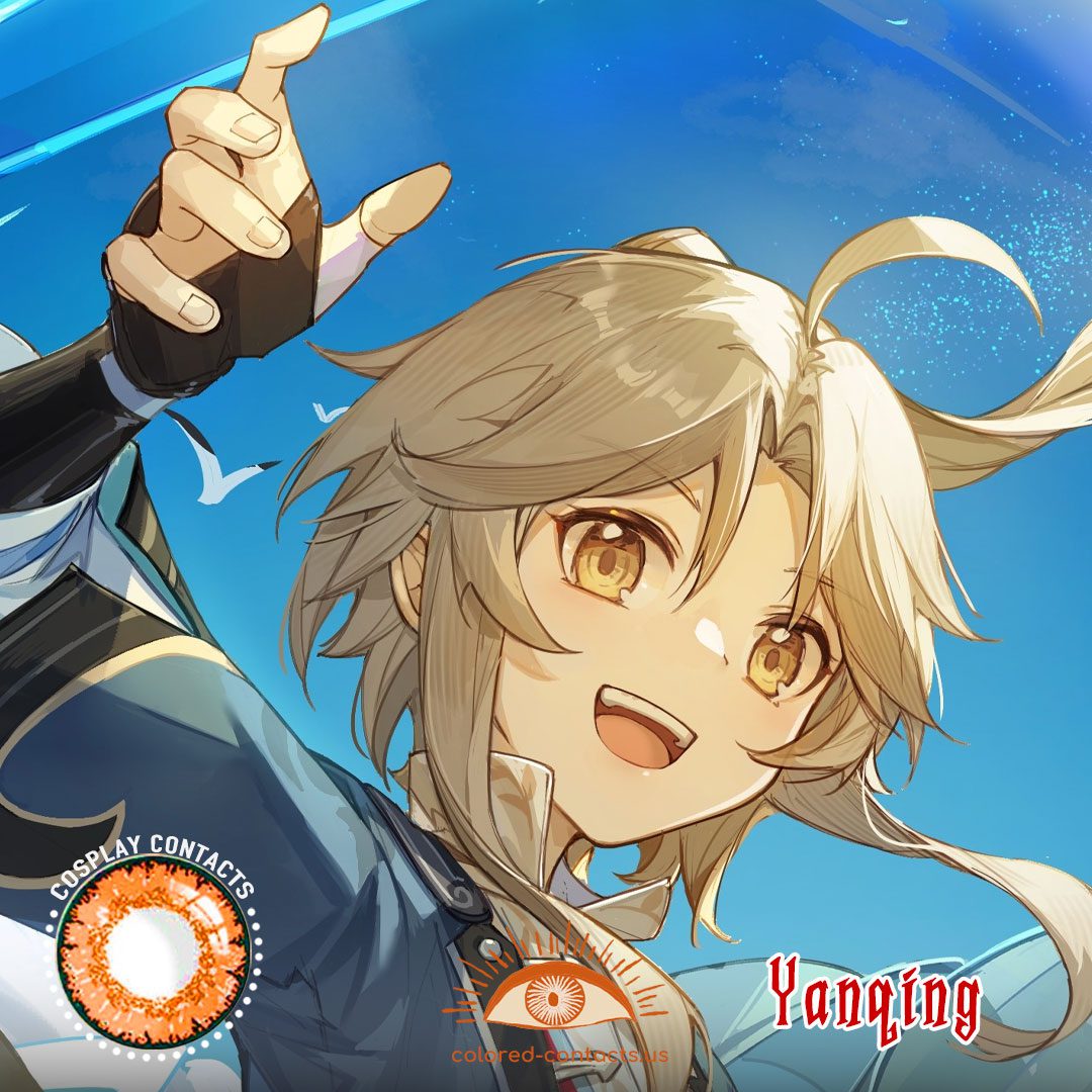 HONKAI : Yanqing Cosplay Contact Lenses