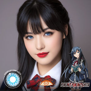 Yukino Yukinoshita Cosplay Blue Contact Lenses