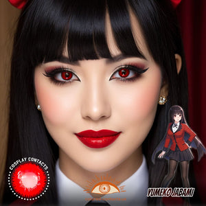 Yumeko Jabami Cosplay Red Contact Lenses