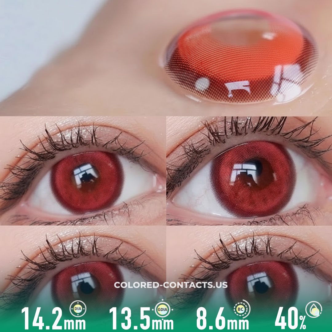 Ryomen Sukuna Cosplay Contact Lenses - Red King of Curses Contacts
