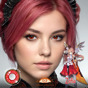 Zofia Cosplay Red Contact Lenses