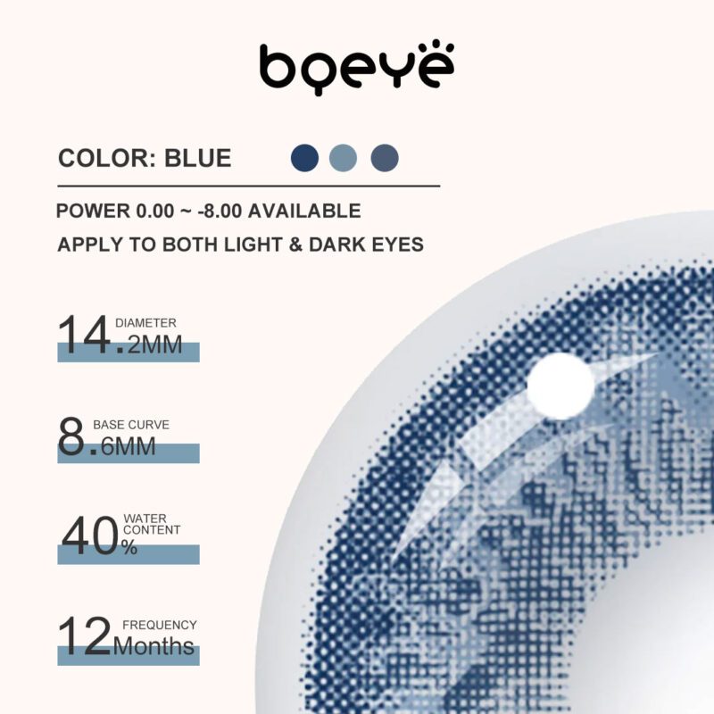 Bqeye Cocktail Blue Margarita Gekleurde Contactlenzen - Afbeelding 3
