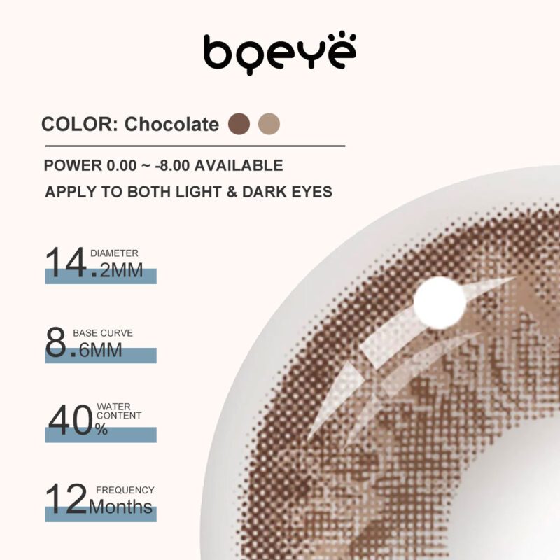 Bqeye Cocktail Chocolate Martini Colored Contact Lenses - Image 3