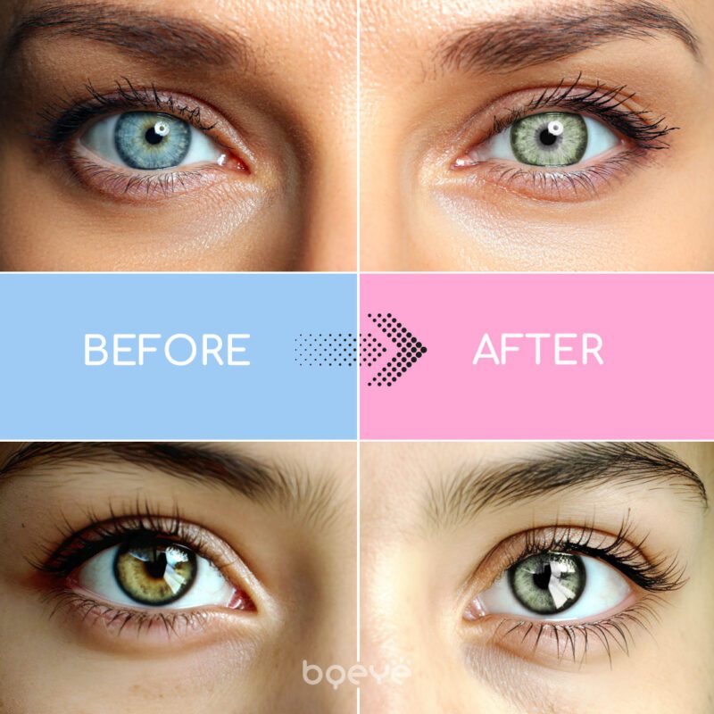 Bqeye Cocktail Green Hornet Colored Contact Lenses - Image 2