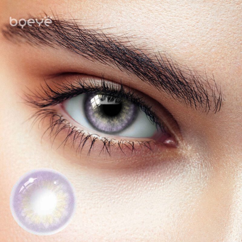Bqeye Dna Taylor Purple Colored Contact Lenses