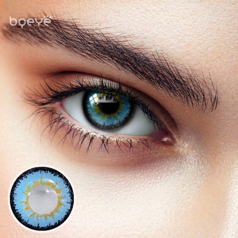 Bqeye Elf Blue Colored Contact Lenses