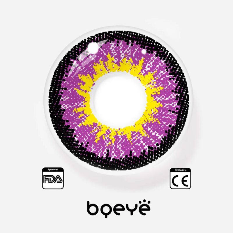 Bqeye Elf Purple Colored Contact Lenses - Image 4