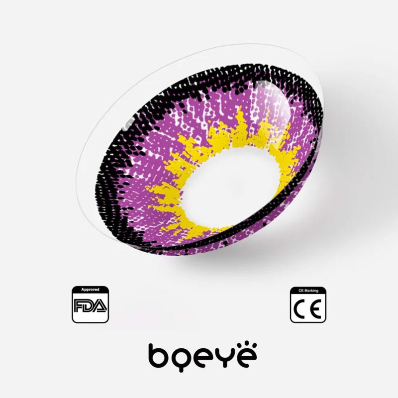 Bqeye Elf Purple Colored Contact Lenses - Image 6