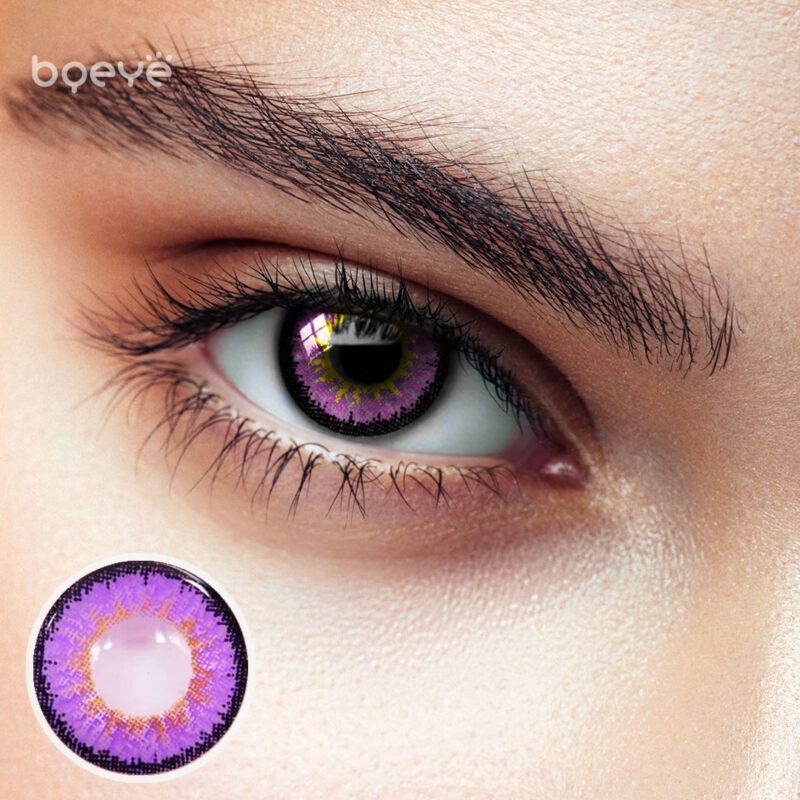 Bqeye Elf Purple Colored Contact Lenses