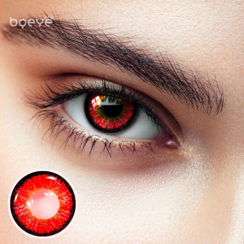 Bqeye Elf Rood Gekleurde Contactlenzen