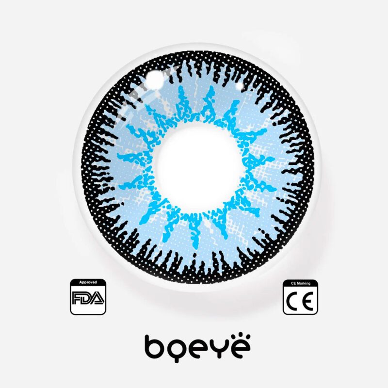 Lentes de contacto coloridas Bqeye Mystery Blue - Imagem 4