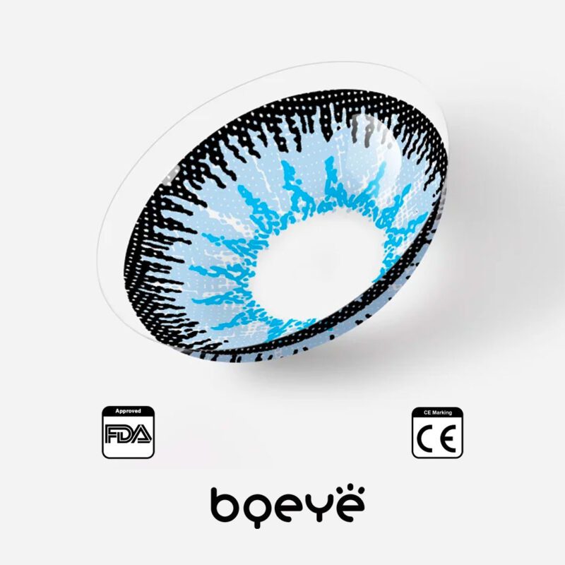 Lentes de contacto coloridas Bqeye Mystery Blue - Imagem 6