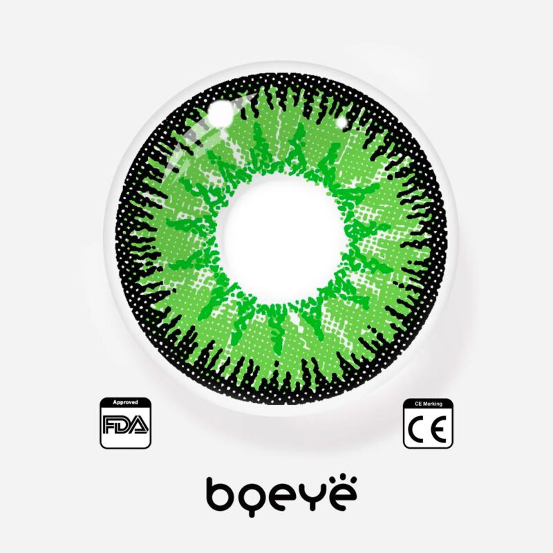 Lentilles de contact colorées vertes Mystère de Bqeye - Image 4