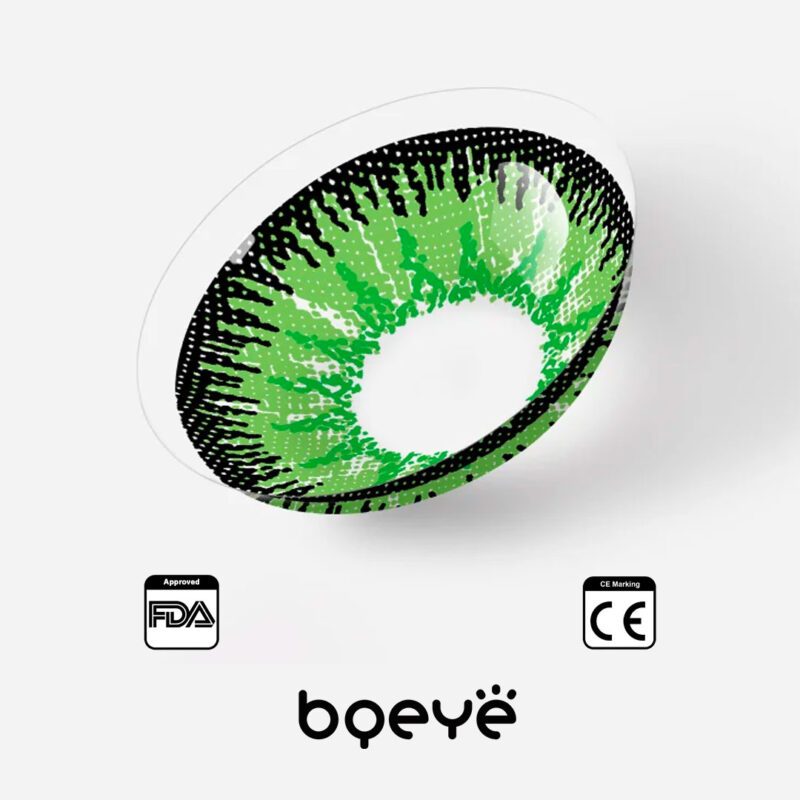 Lentilles de contact colorées vertes Mystère de Bqeye - Image 6