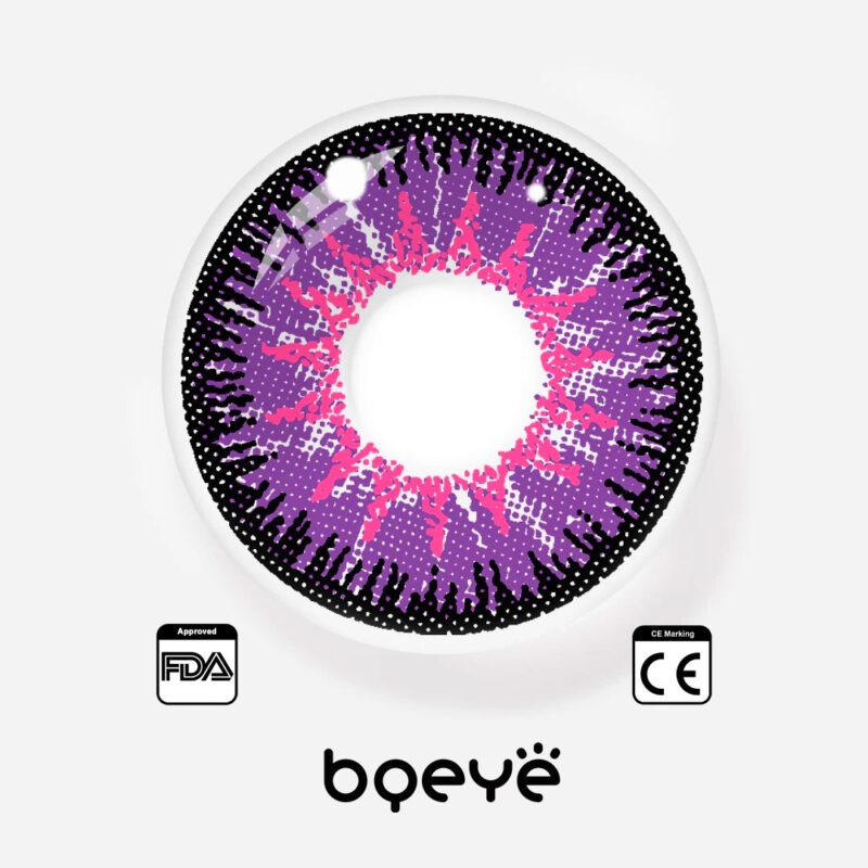Bqeye Mystery Lentilles de contact colorées violettes - Image 4