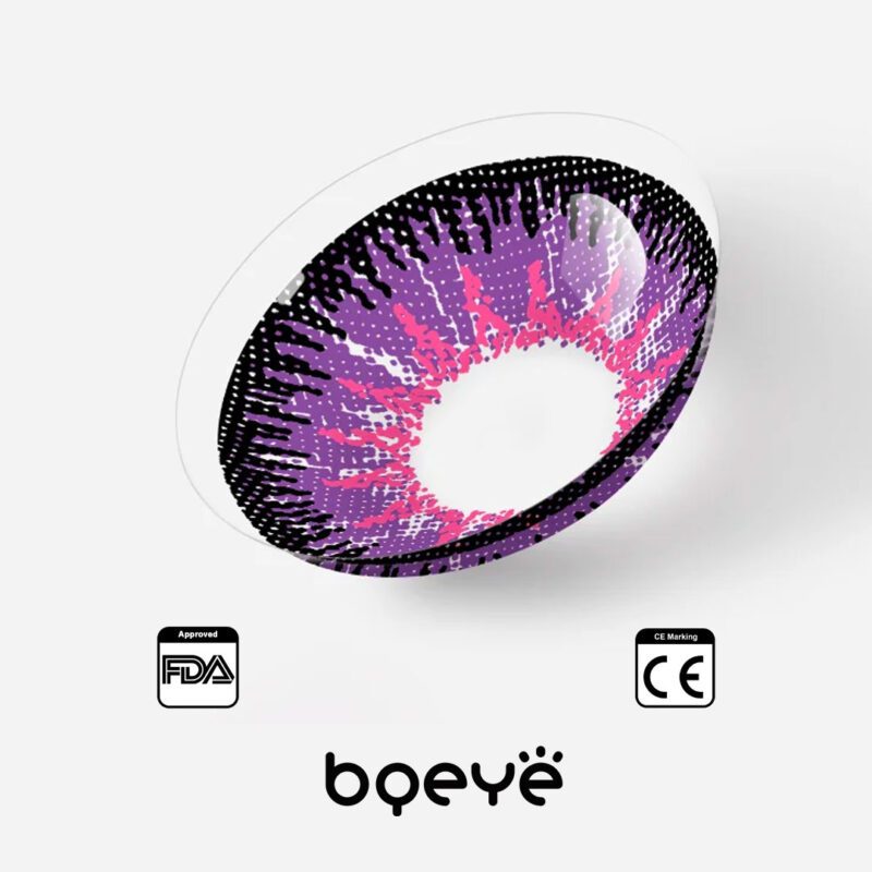Bqeye Mystery Lentilles de contact colorées violettes - Image 6