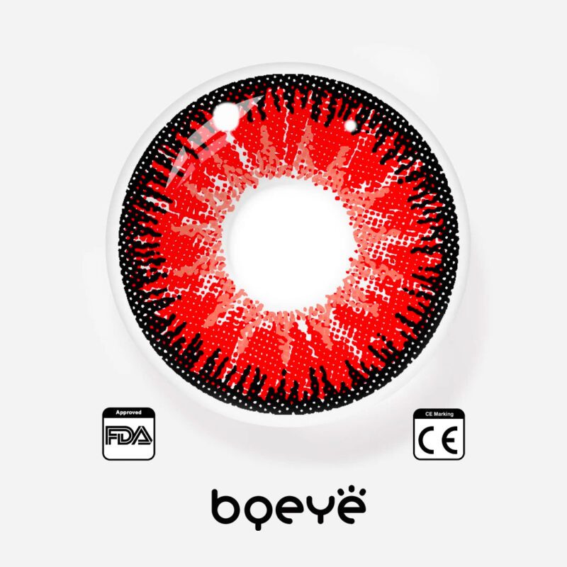Bqeye Mystery Red gekleurde contactlenzen - Afbeelding 4