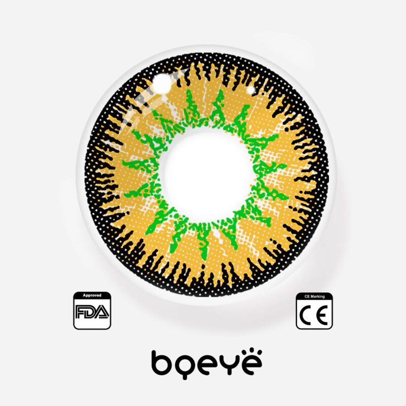 Bqeye Mystery Yellow Colored Contact Lenses - Image 4