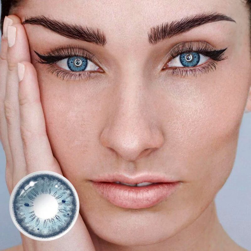 Bqeye Stunna Girl Blue Colored Contact Lenses - Image 5