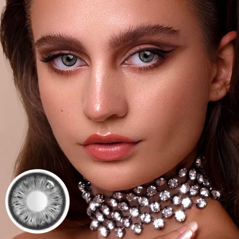Bqeye Stunna Girl Grey Lentile de contact colorate - Imagine 4