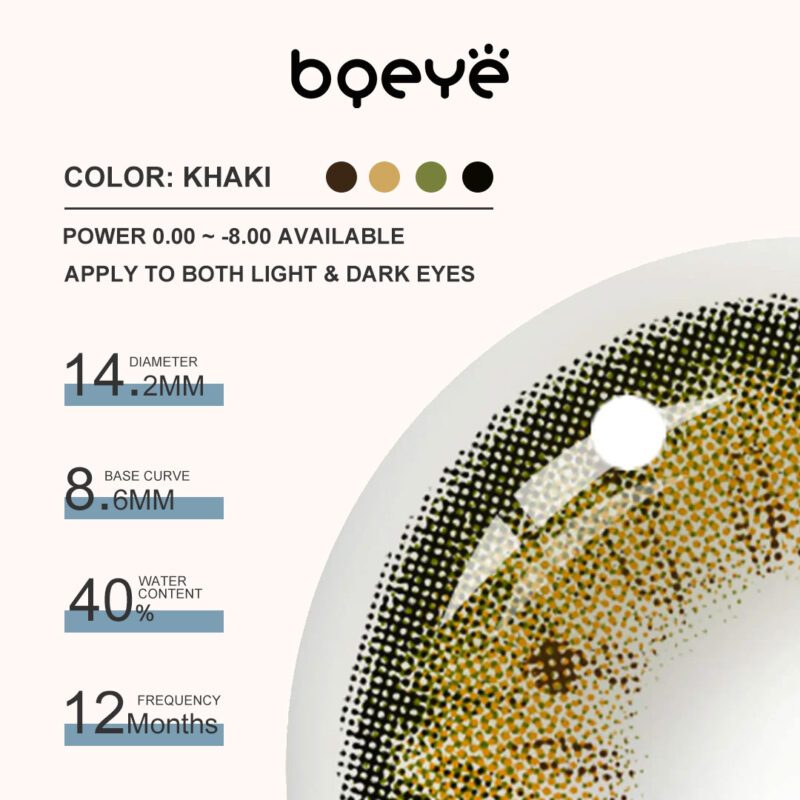 Bqeye Stunna Girl Khaki Colored Contact Lenses - Image 3