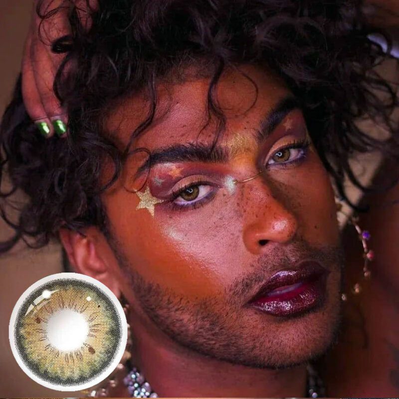 Bqeye Stunna Girl Khaki Colored Contact Lenses - Image 6