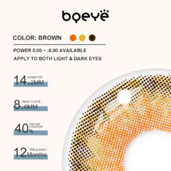 Lentes de Contacto de Color Marrón Bqeye Trinity Bqeye Colored Contact Lenses - Bqeye Trinity Brown Colored Contact Lenses