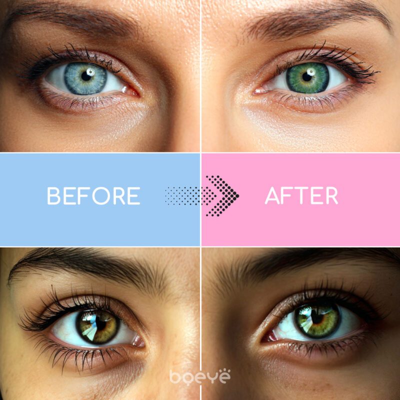 Bqeye Himalaya Blauwe Gekleurde Contactlenzen - Afbeelding 2