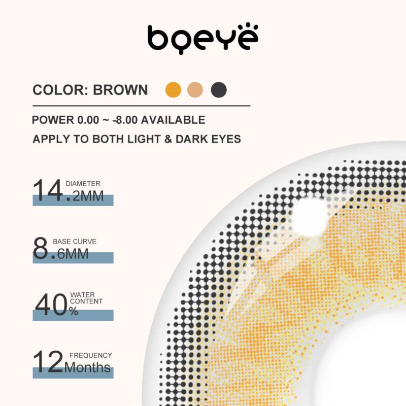Bqeye Himalaya Braun Farbige Kontaktlinsen - Bild 3