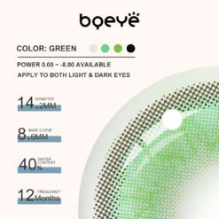 Bqeye Colored Contact Lenses - Bqeye Himalaya Green Colored Contact Lenses