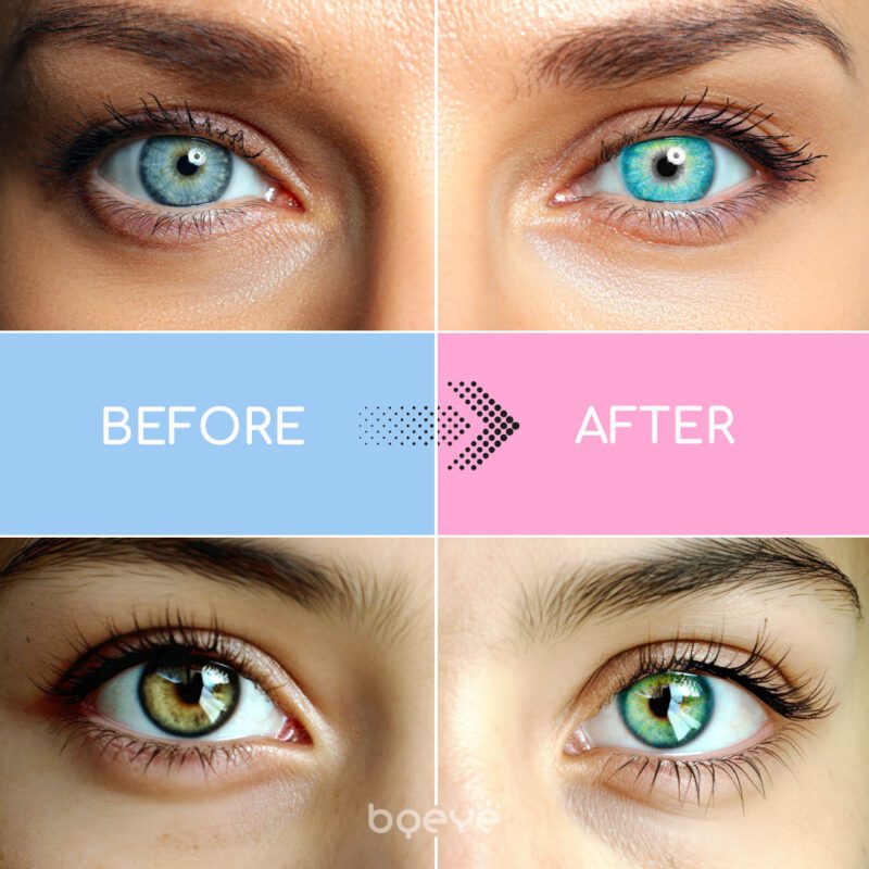 Bqeye Polar Lights Blue Colored Contact Lenses - Image 2