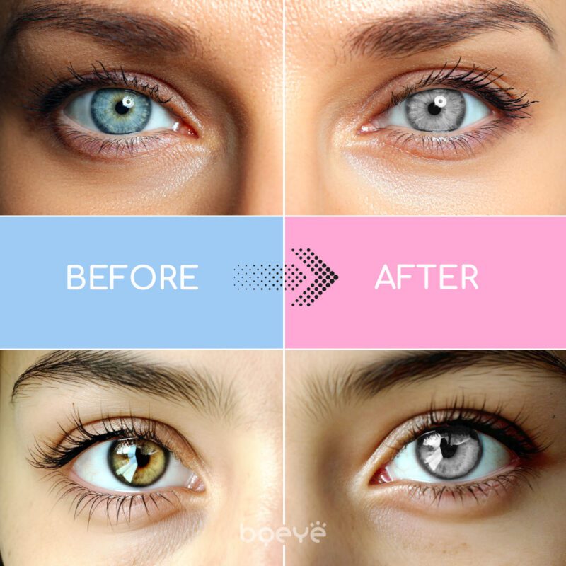 Bqeye Polar Lights Grey Colored Contact Lenses - Image 2