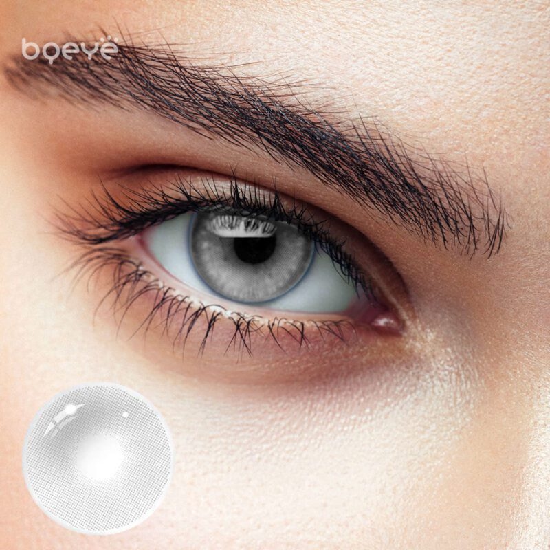 Bqeye Polar Lights Grey Colored Contact Lenses