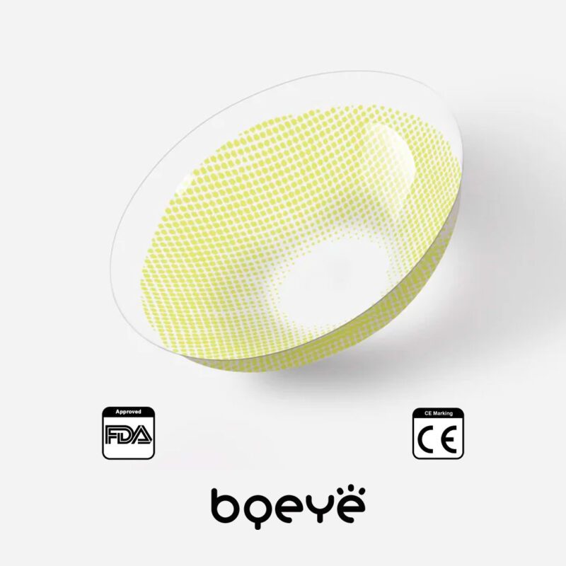Bqeye Polar Lights Yellow Green Lentile de contact colorate - Imagine 6