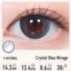 Crystal Blue Mirage Contact Lenses