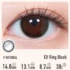 Elf Ring Black Contact Lenses