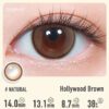 Hollywood Brown Contact Lenses