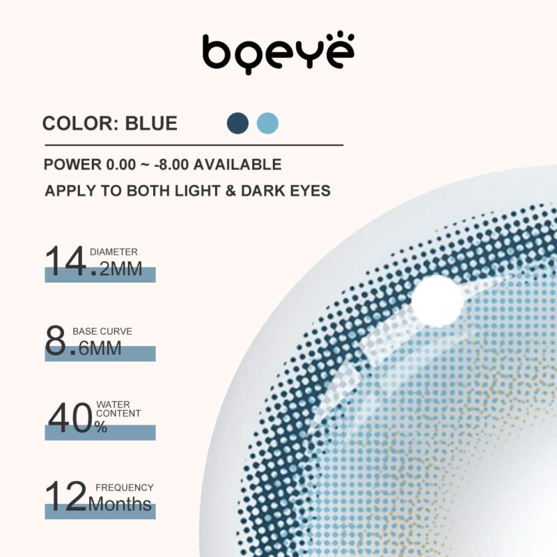 Maria Blue Contact Lenses - Image 2